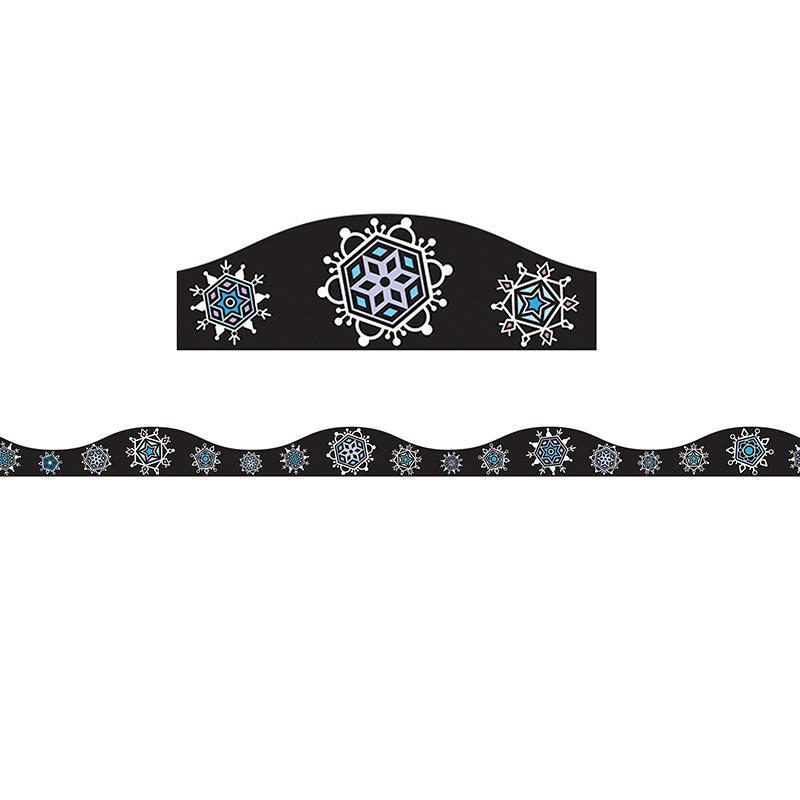 MAGNETIC BORDER SNOWFLAKES 1.5 W-Supplies-JadeMoghul Inc.