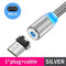 Magnetic Cable lighting 2.4A Fast Charge Micro USB Cable Type C Magnet Charger 1M Braided Phone Cable for iPhone Xs Samsung Wire AExp