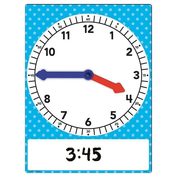 MAGNETIC FOAM GEARED CLOCK LARGE-Learning Materials-JadeMoghul Inc.