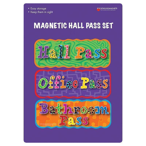 MAGNETIC HALL PASS SET 3 PCS-Learning Materials-JadeMoghul Inc.