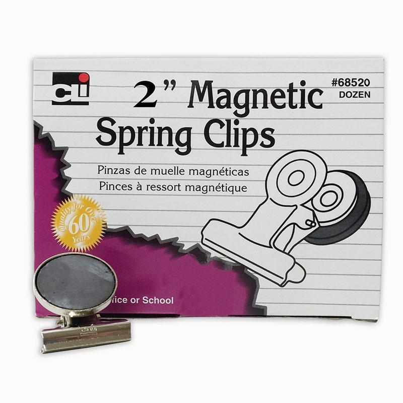 MAGNETIC SPRING CLIPS 12/BX 2 INCH-Supplies-JadeMoghul Inc.