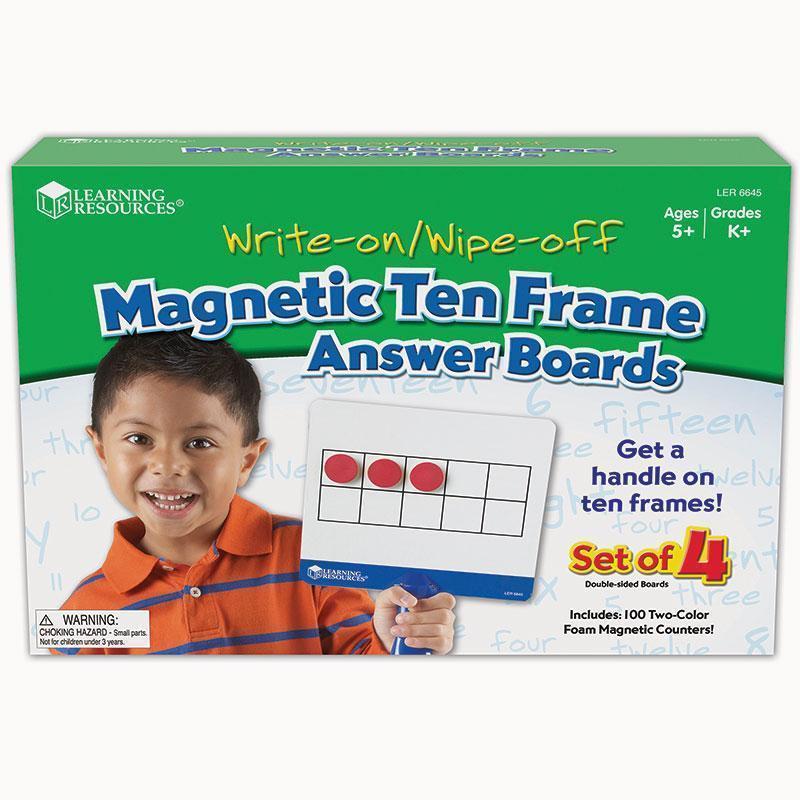 MAGNETIC TEN FRAME ANSWER BOARDS-Learning Materials-JadeMoghul Inc.