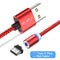 Magnetic Type C Cable RAXFLY 1M 2M LED USB C Charger Cable For Huawei P20 Pro P10 Magnet Type-c Charging Wire For Xiaomi MIX 2S-1 Plug Red Cable-1M-JadeMoghul Inc.