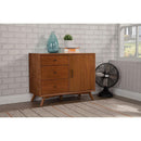 Mahogany Wood Accent Cabinet-Accent Chests and Cabinets-Brown-Mahogany Solids & Okoume Veneer-JadeMoghul Inc.