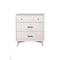Mahogany Wood Mid Cent. Small Chest, White-Accent Chests and Cabinets-White-Mahogany Solids & Okoume Veneer-JadeMoghul Inc.