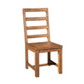 Mahogany Wood Side Chair, Brown (Set of 2)-Office Chairs-Brown-Plantation Mahogany Solids & Veneer-JadeMoghul Inc.