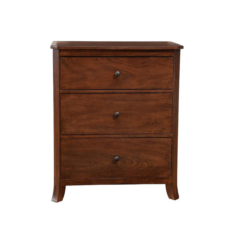 Mahogany Wood Small Chest, Brown-Accent Chests and Cabinets-Brown-Mahogany Solids & Veneer-JadeMoghul Inc.