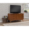 Mahogany Wood Small TV Console-Entertainment Centers and Tv Stands-Brown-Mahogany Solids & Okoume Veneer-JadeMoghul Inc.