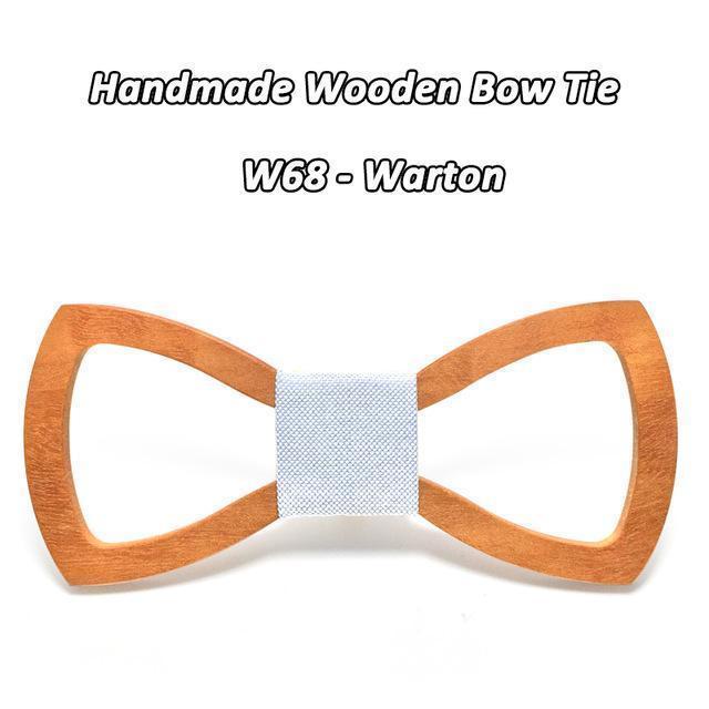 Mahoosive Wood Bow tie men Groom Marry Groomsmen Wedding Party Colorful Engraved Butterfly Cravats Mens wooden bow tie-W68-JadeMoghul Inc.