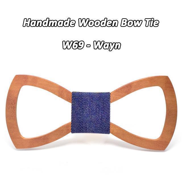 Mahoosive Wood Bow tie men Groom Marry Groomsmen Wedding Party Colorful Engraved Butterfly Cravats Mens wooden bow tie-W69-JadeMoghul Inc.