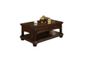 Majestic Sofa Table With 2 Drawers, Cherry Brown-Side Tables and End Tables-Cherry Brown-Wood ? Veneer-Cherry-JadeMoghul Inc.