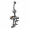 Major Sports Accessories NFL - Denver Broncos Dangle Charm Navel Ring JM Sports-7