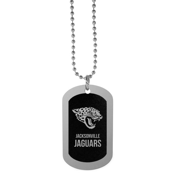 Major Sports Accessories NFL - Jacksonville Jaguars Chrome Tag Necklace JM Sports-7