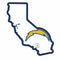 Major Sports Accessories NFL - Los Angeles Chargers Home State 11 Inch Magnet JM Sports-7
