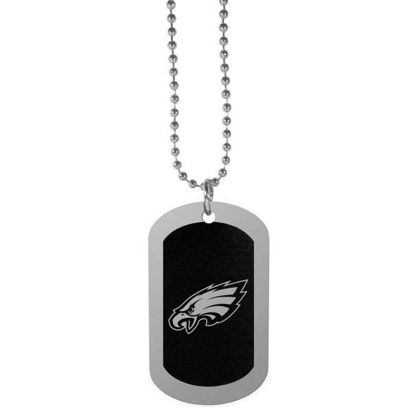 Major Sports Accessories NFL - Philadelphia Eagles Chrome Tag Necklace JM Sports-7