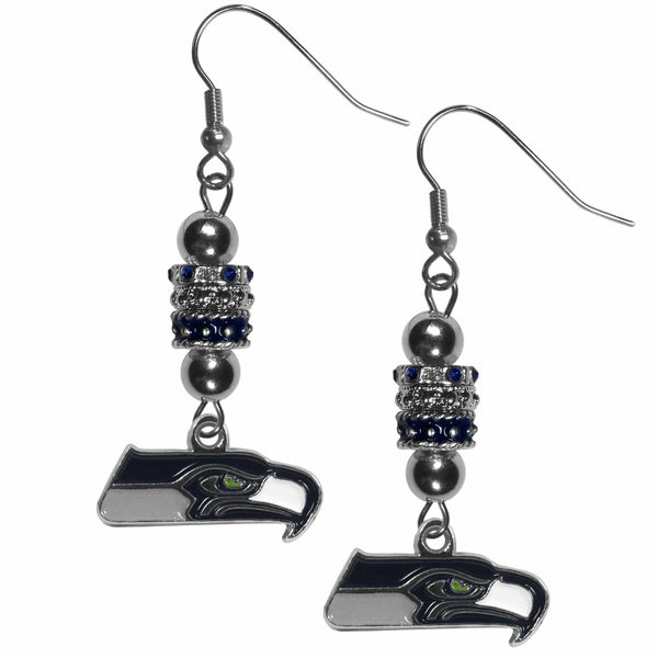 Major Sports Accessories NFL - Seattle Seahawks Euro Bead Earrings JM Sports-7