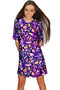 Make a Wish Grace Purple Pattern Party Shift Dress - Women-Make a Wish-XS-Violet-JadeMoghul Inc.