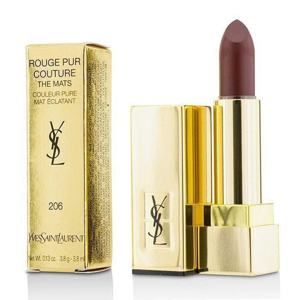 Make Up Rouge Pur Couture The Mats - # 206 Grenat Satisfaction - 3.8g-0.13oz Yves Saint Laurent
