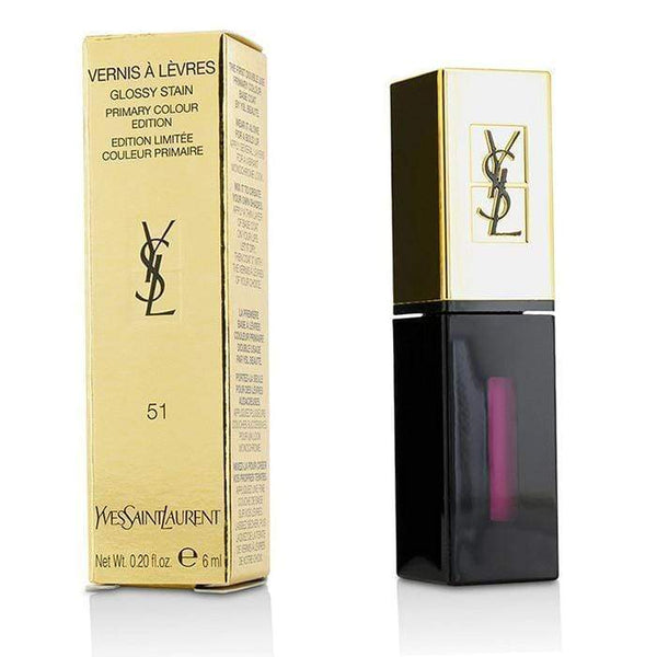 Make Up Rouge Pur Couture Vernis a Levres Glossy Stain - # 51 Magenta Amplifier - 6ml-0.2oz Yves Saint Laurent