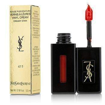 Make Up Rouge Pur Couture Vernis A Levres Vinyl Cream Creamy Stain - # 411 Rhythm Red - 5.5ml-0.18oz Yves Saint Laurent