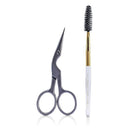 Make Up Stainless Brow Shaping Scissors & Brush - - Tweezerman