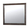 Makeup Mirrors Rexburg Transitional Style Mirror, Dark Gray Benzara