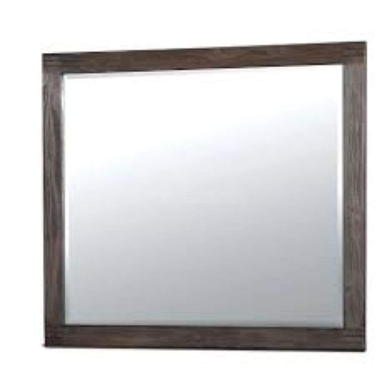 Makeup Mirrors Rexburg Transitional Style Mirror, Dark Gray Benzara