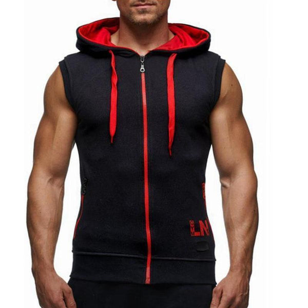 Male Bodybuilding Hoodie - Fitness Hoody Cotton Sweatshirt-heih-XL-JadeMoghul Inc.