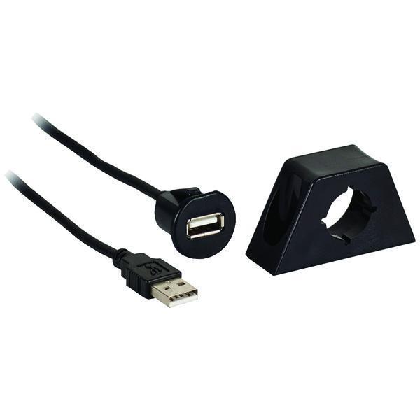 Male to Female USB Cable with Mount-Installation & Hook-Up Accessories-JadeMoghul Inc.