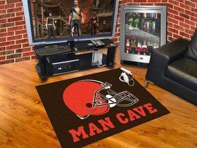 Man Cave All-Star Door Mat NFL Cleveland Browns Man Cave All-Star Mat 33.75"x42.5" FANMATS