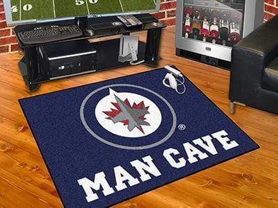 Man Cave All-Star Door Mat NHL Winnipeg Jets Man Cave All-Star Mat 33.75"x42.5" FANMATS