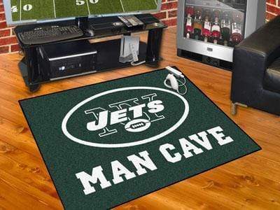 Man Cave All-Star Floor Mats NFL New York Jets Man Cave All-Star Mat 33.75"x42.5" FANMATS