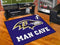 Man Cave All-Star Mat Best NFL Baltimore Ravens Man Cave All-Star Mat 33.75"x42.5" FANMATS