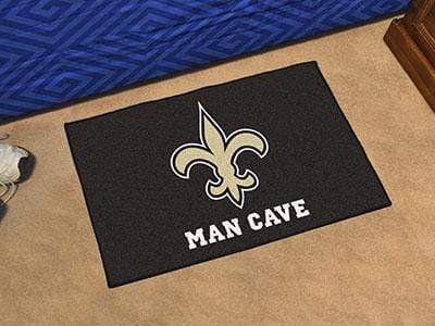 Man Cave Starter Area Rugs NFL New Orleans Saints Man Cave Starter Rug 19"x30" FANMATS