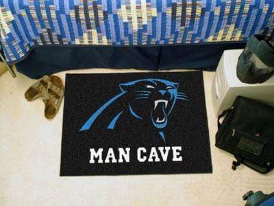 Man Cave Starter Living Room Rugs NFL Carolina Panthers Man Cave Starter Rug 19"x30" FANMATS