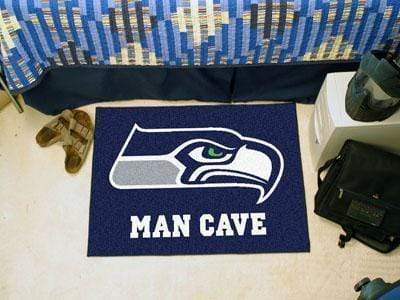 Man Cave Starter Outdoor Mat NFL Seattle Seahawks Man Cave Starter Rug 19"x30" FANMATS