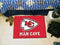 Man Cave Starter Outdoor Rugs NFL Kansas City Chiefs Man Cave Starter Rug 19"x30" FANMATS