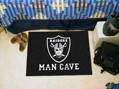 Man Cave Starter Outdoor Rugs NFL Oakland Raiders Man Cave Starter Rug 19"x30" FANMATS