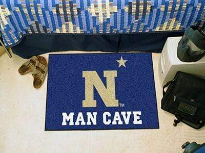 Man Cave Starter Outdoor Rugs U.S. Armed Forces Sports  U.S. Naval Academy Man Cave Starter Rug 19"x30" FANMATS