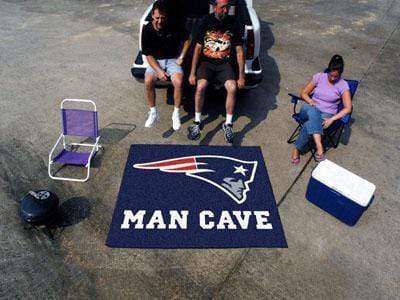 Man Cave Tailgater BBQ Accessories NFL New England Patriots Man Cave Tailgater Rug 5'x6' FANMATS