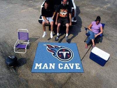 Man Cave Tailgater BBQ Accessories NFL Tennessee Titans Man Cave Tailgater Rug 5'x6' FANMATS