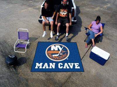Man Cave Tailgater BBQ Accessories NHL New York Islanders Man Cave Tailgater Rug 5'x6' FANMATS