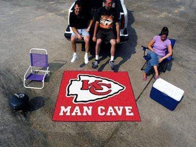 Man Cave Tailgater BBQ Grill Mat NFL Kansas City Chiefs Man Cave Tailgater Rug 5'x6' FANMATS