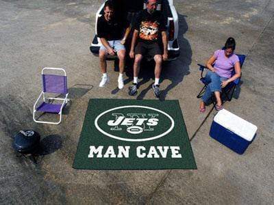 Man Cave Tailgater BBQ Grill Mat NFL New York Jets Man Cave Tailgater Rug 5'x6' FANMATS