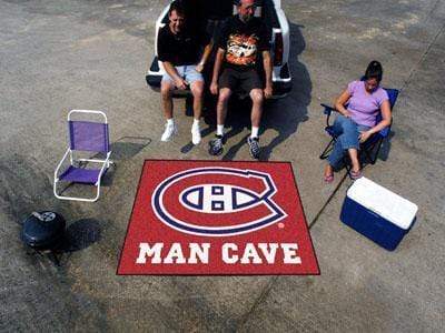 Man Cave Tailgater BBQ Grill Mat NHL Montreal Canadiens Man Cave Tailgater Rug 5'x6' FANMATS
