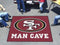 Man Cave Tailgater BBQ Mat NFL San Francisco 49ers Man Cave Tailgater Rug 5'x6' FANMATS