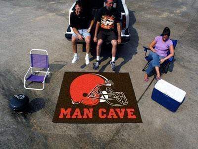 Man Cave Tailgater BBQ Store NFL Cleveland Browns Man Cave Tailgater Rug 5'x6' FANMATS