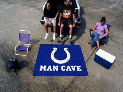 Man Cave Tailgater BBQ Store NFL Indianapolis Colts Man Cave Tailgater Rug 5'x6' FANMATS
