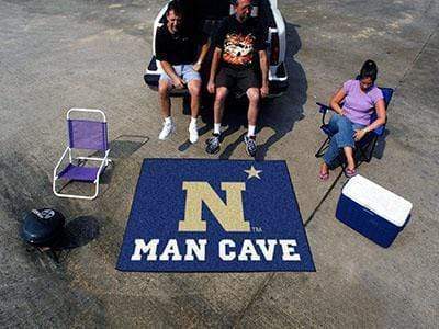 Man Cave Tailgater BBQ Store U.S. Armed Forces Sports  U.S. Naval Academy Man Cave Tailgater Rug 5'x6' FANMATS