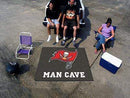 Man Cave Tailgater Grill Mat NFL Tampa Bay Buccaneers Man Cave Tailgater Rug 5'x6' FANMATS